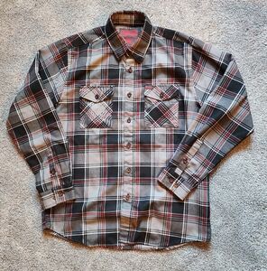 DIXXON Boneless OG Black and Red  Button Down Flannel